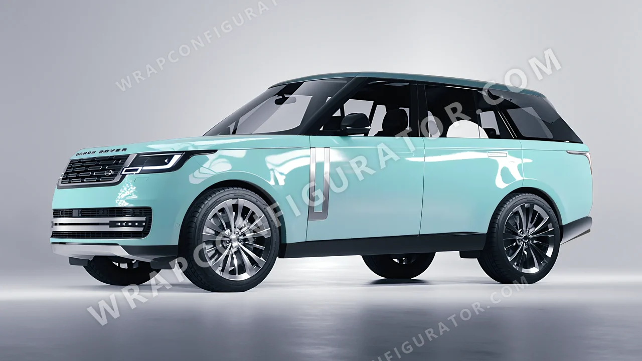 Blue Land Rover Range Rover 2024 wrapped in Colourshield PPF by HyperPro Light Blue HGF69-P