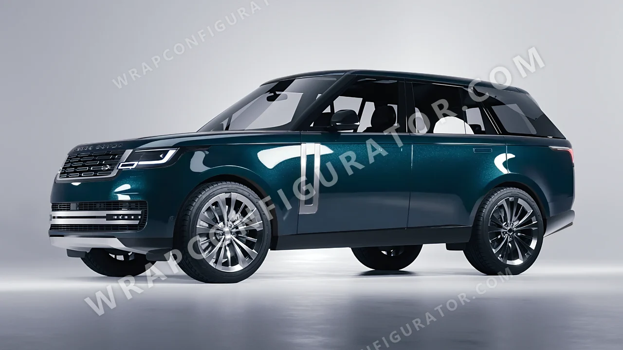 Blue Land Rover Range Rover 2024 wrapped in Colourshield PPF by HyperPro Peacock Blue GAF40-P