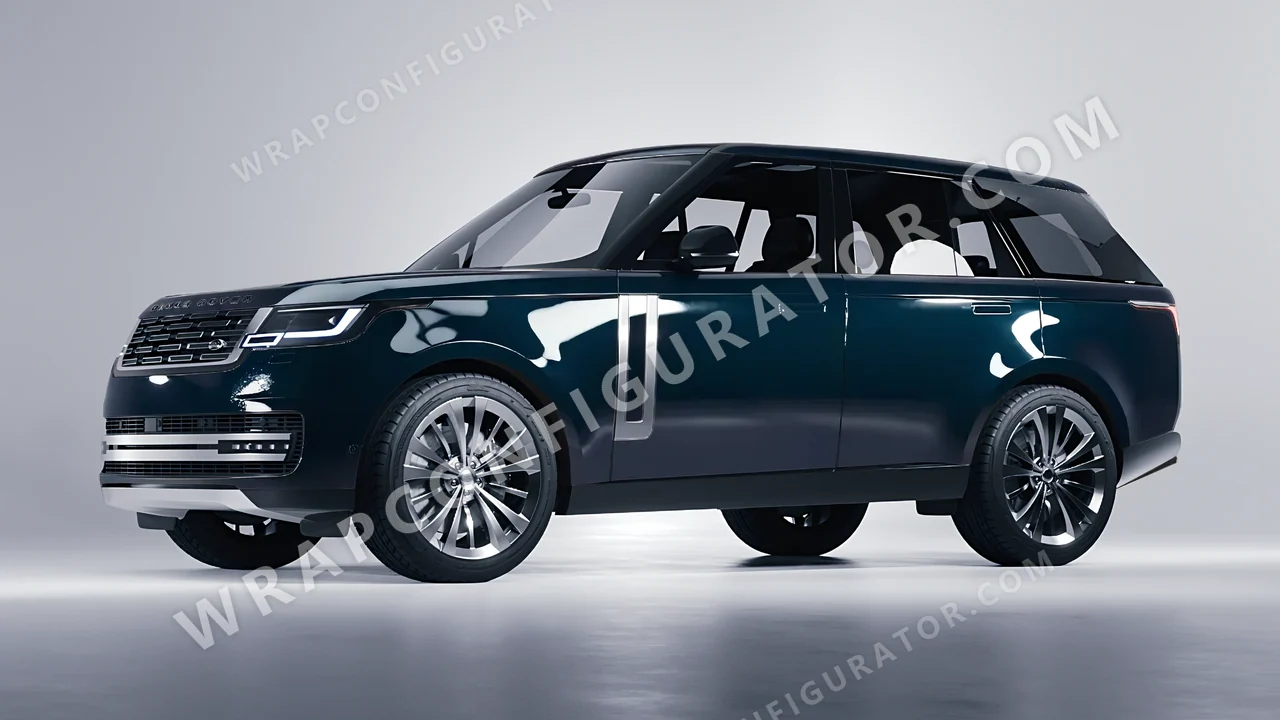 Blue Land Rover Range Rover 2024 wrapped in Colourshield PPF by HyperPro Petrol Blue HGF108-P