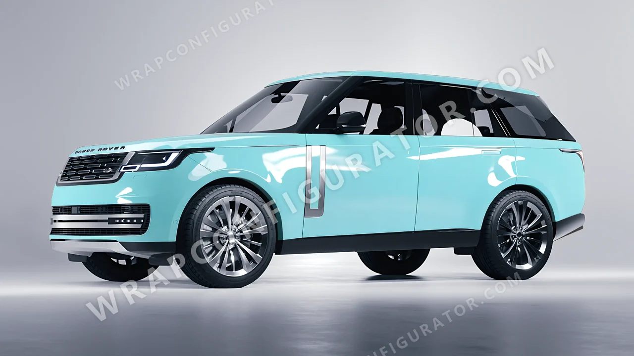Blue Land Rover Range Rover 2024 wrapped in Colourshield PPF by HyperPro Sea Blue HGF04-P