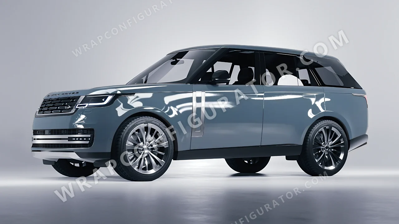 Blue Land Rover Range Rover 2024 wrapped in Colourshield PPF by HyperPro Smoky Blue HGF24-P