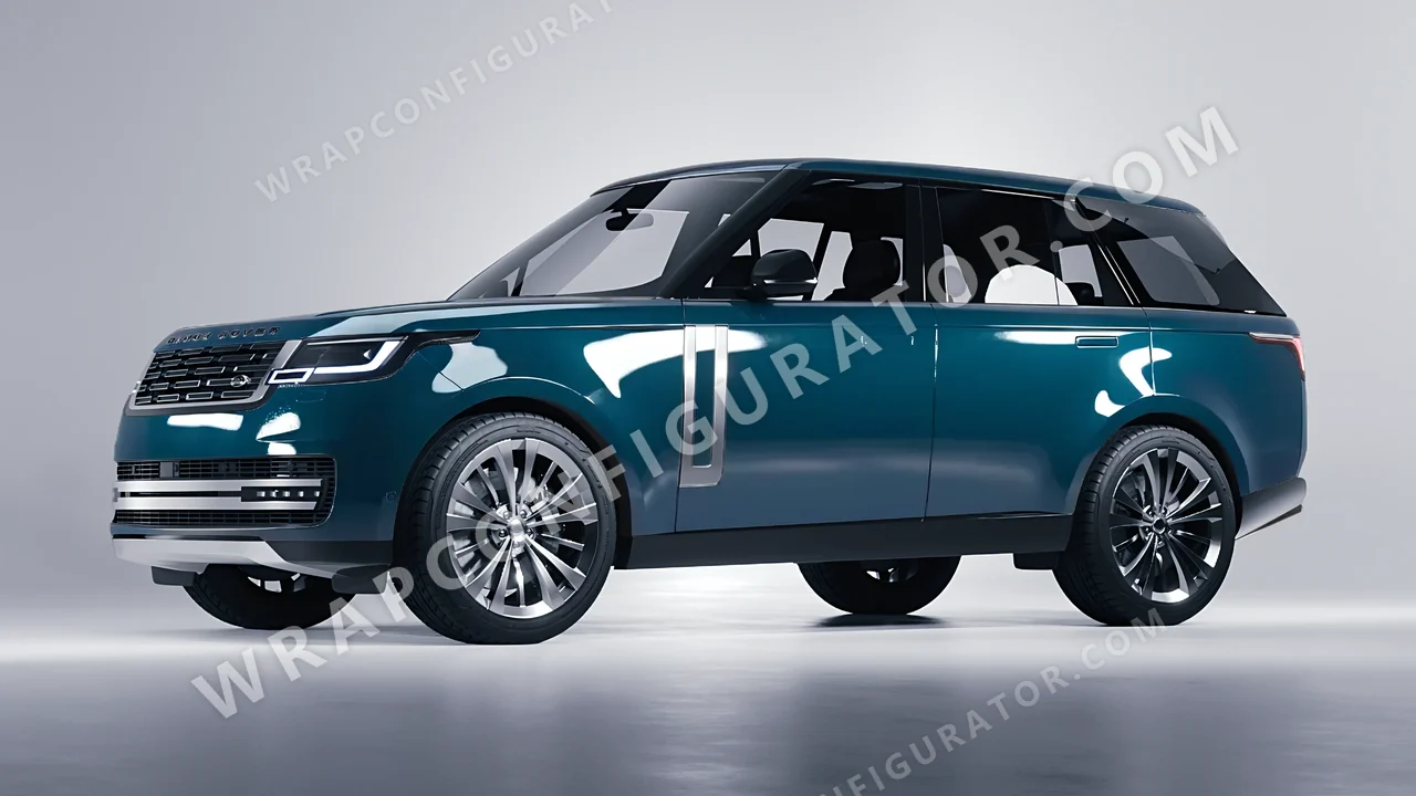 Blue Land Rover Range Rover 2024 wrapped in Inozetek Dynamic PPF Petrol Blue DPPF705