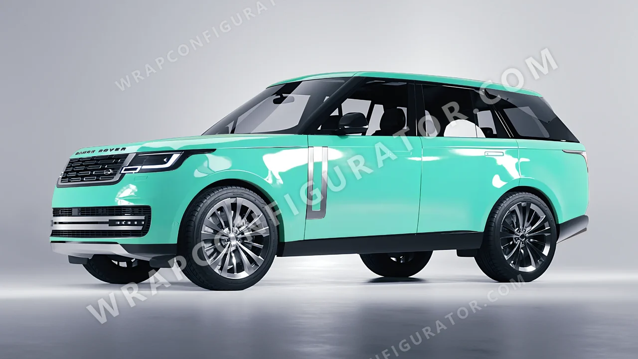 Blue Land Rover Range Rover 2024 wrapped in Inozetek Dynamic PPF Tiffany Blue DPPF935