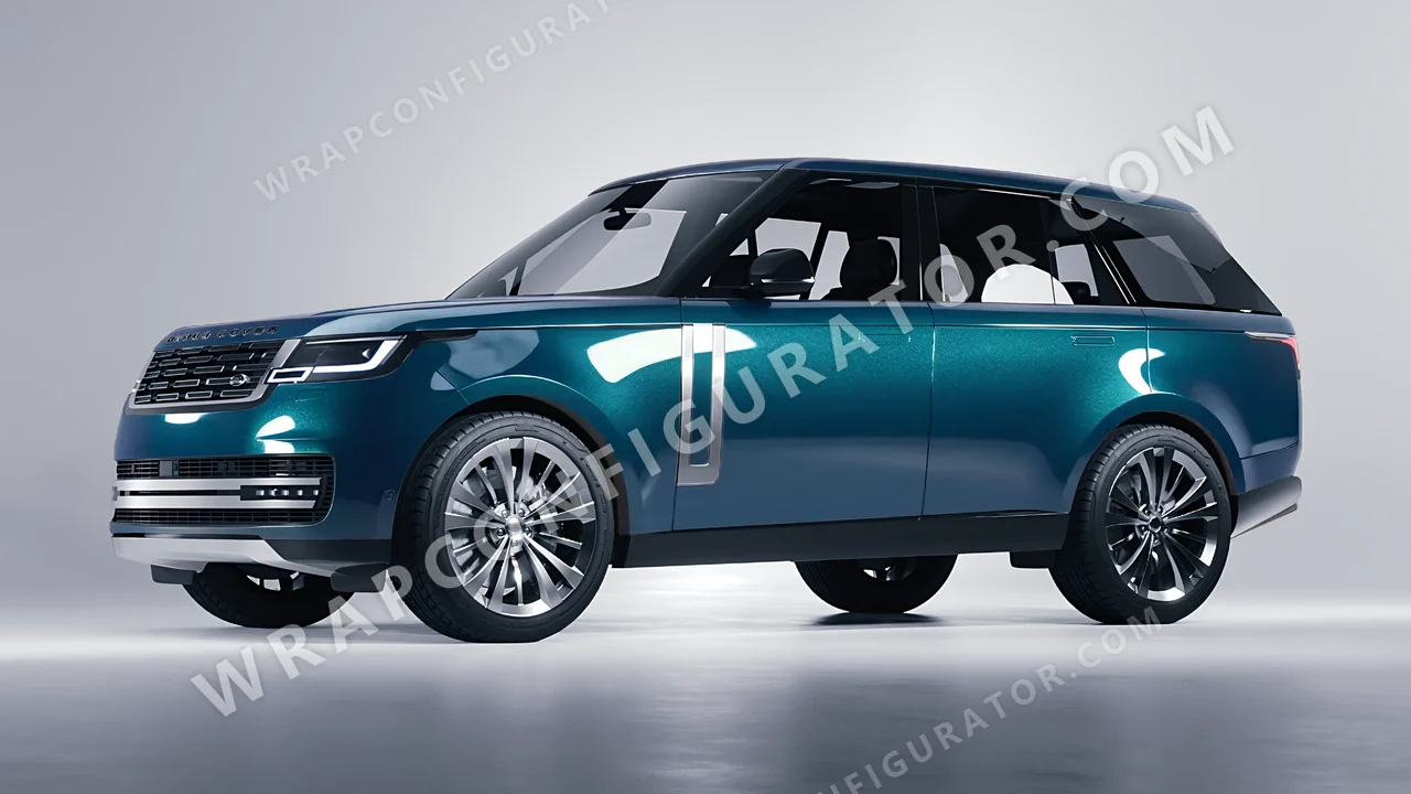 Blue Land Rover Range Rover 2024 wrapped in KPMF Excelsior Blue K75441