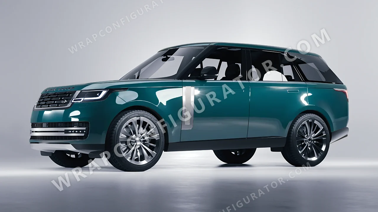 Blue Land Rover Range Rover 2024 wrapped in KPMF Tidal Teal K75413