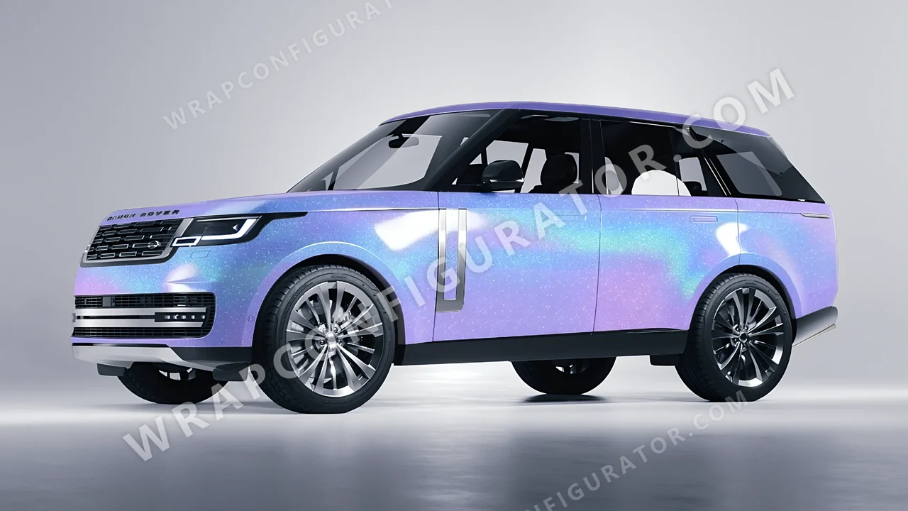 Blue Land Rover Range Rover 2024 wrapped in ORACAL Intergalactic Blue 970RA-155G