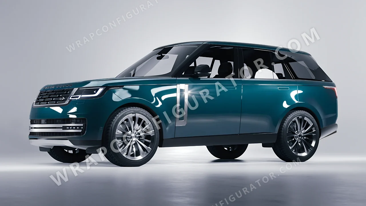 Blue Land Rover Range Rover 2024 wrapped in ORACAL Juniper 970RA-689G
