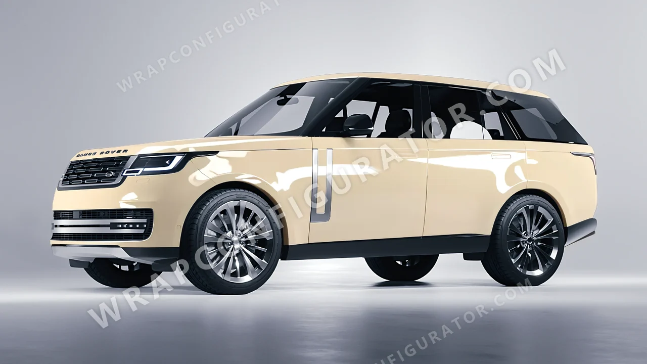 Brown Land Rover Range Rover 2024 wrapped in Colourshield PPF by HyperPro Khaki HGF45-P