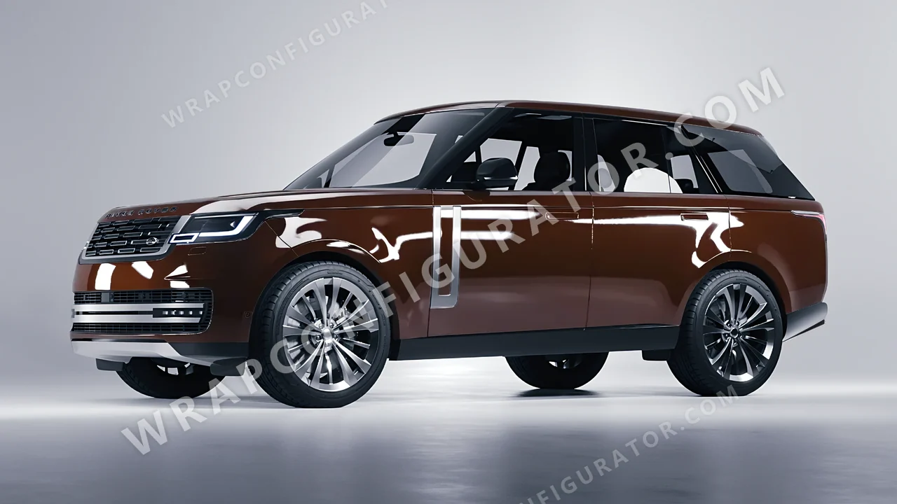 Brown Land Rover Range Rover 2024 wrapped in Inozetek Dynamic PPF DDE Chocolate DDE103