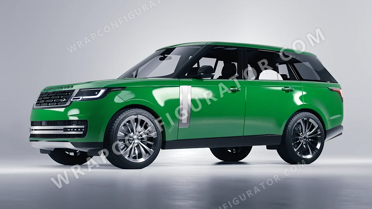 Green Land Rover Range Rover 2024 wrapped in Avery Dennison Grass Green SW900-758-O
