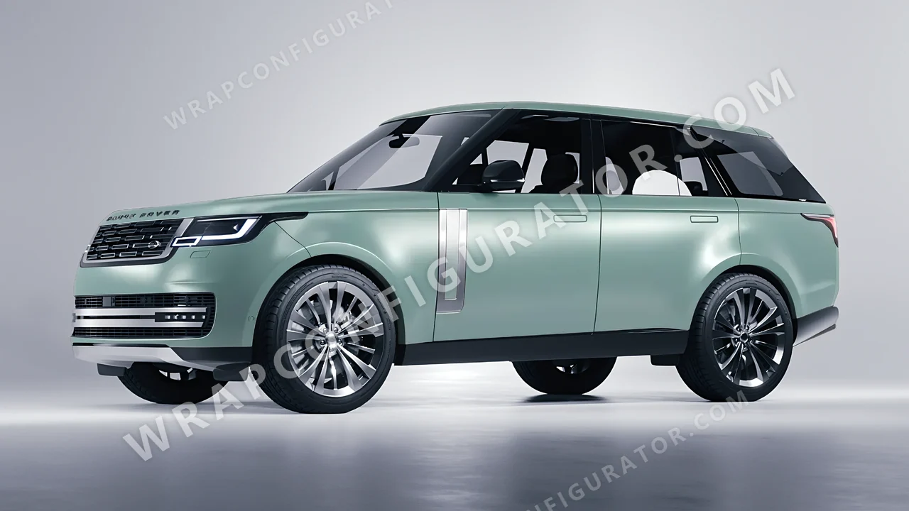 Green Land Rover Range Rover 2024 wrapped in Avery Dennison Jade SW900-702-O