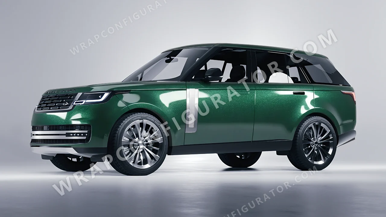 Green Land Rover Range Rover 2024 wrapped in Avery Dennison Radioactive SW900-762-M