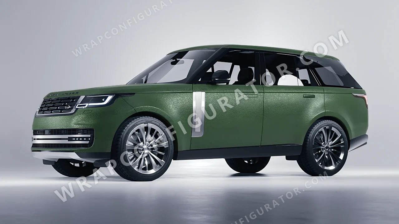 Green Land Rover Range Rover 2024 wrapped in Avery Dennison Rugged Marsh Green SW900-738-X