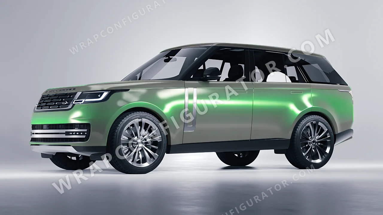 Green Land Rover Range Rover 2024 wrapped in Colourshield PPF by HyperPro Gray Green CGM10-P