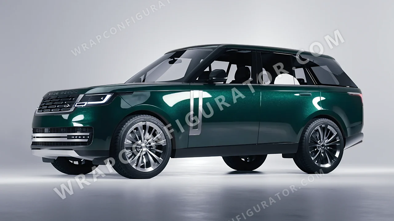 Green Land Rover Range Rover 2024 wrapped in Colourshield PPF by HyperPro Green HGM59-P
