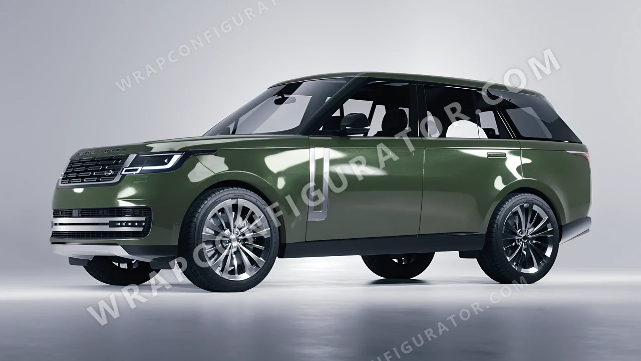 Green Land Rover Range Rover 2024 wrapped in Colourshield PPF by HyperPro Laurel Green HGM53-P