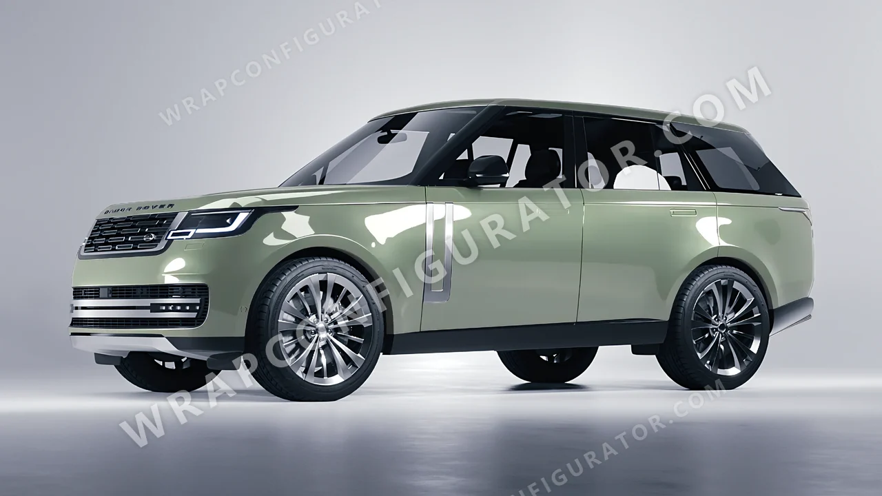 Green Land Rover Range Rover 2024 wrapped in Colourshield PPF by HyperPro Light Laurel Green HGM66-P