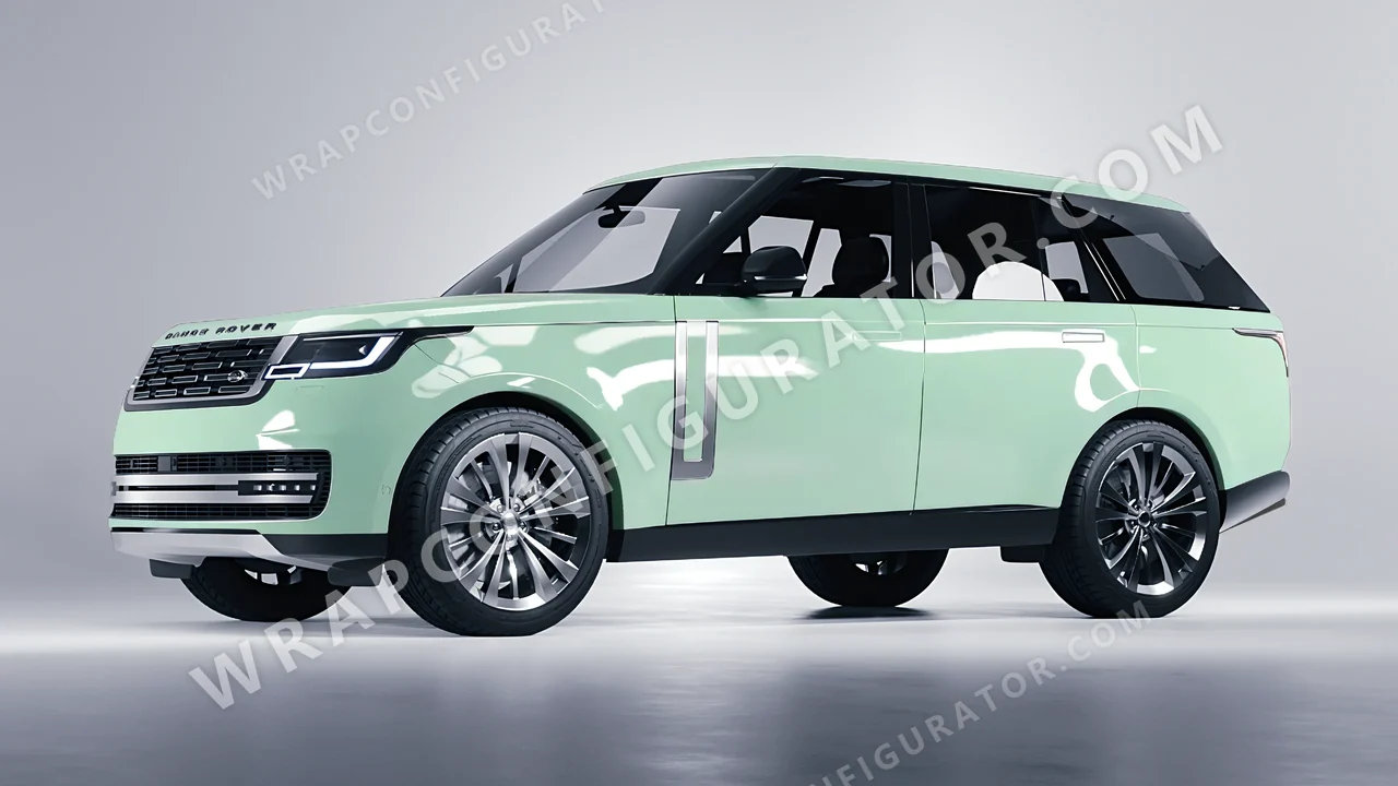 Green Land Rover Range Rover 2024 wrapped in Colourshield PPF by HyperPro Light Mint Green HGF41-P