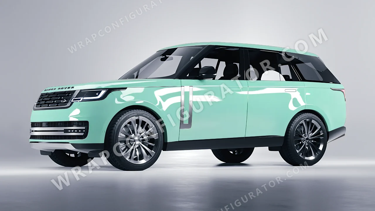 Green Land Rover Range Rover 2024 wrapped in Colourshield PPF by HyperPro Mint Green HGF80-P