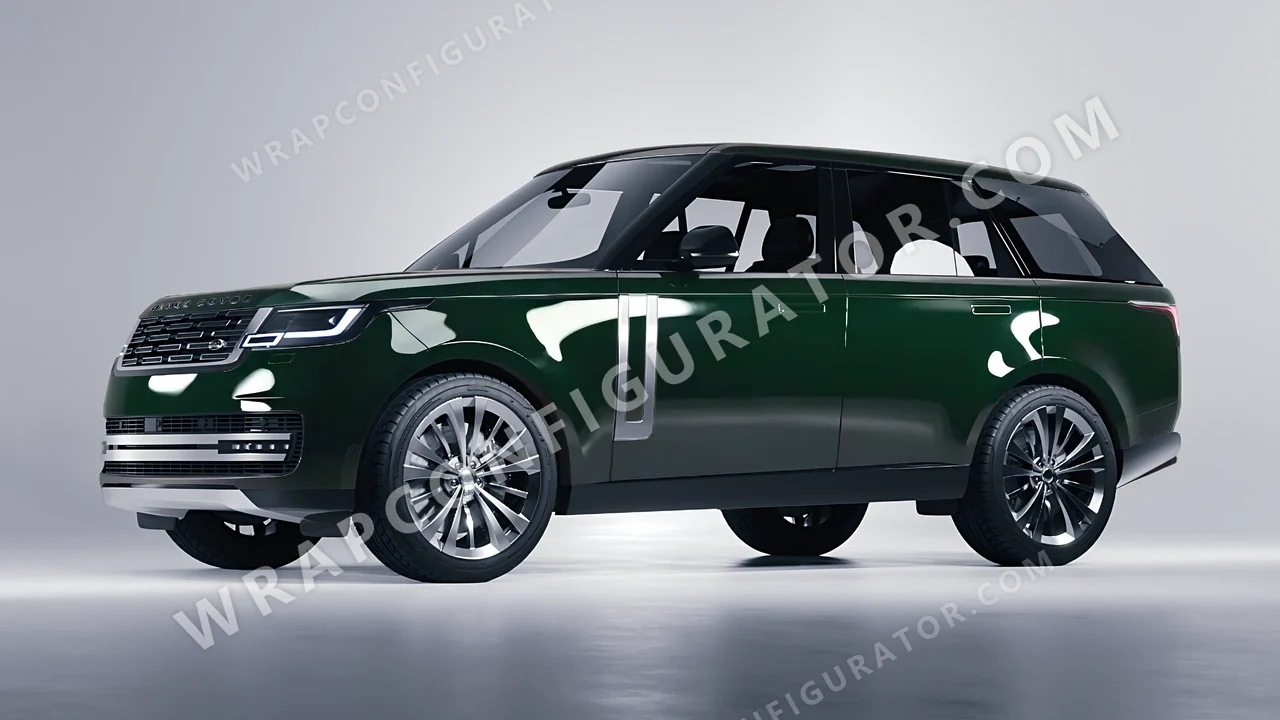 Green Land Rover Range Rover 2024 wrapped in Colourshield PPF by HyperPro Racing Green HGF84-P