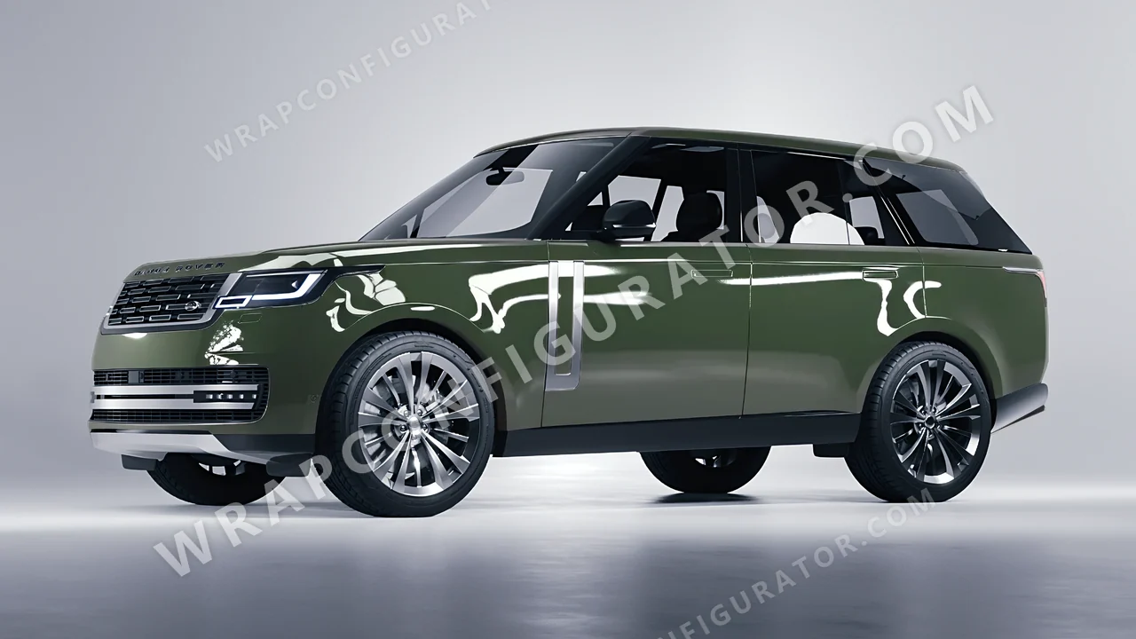 Green Land Rover Range Rover 2024 wrapped in Colourshield PPF by HyperPro Retro Green HGF63-P