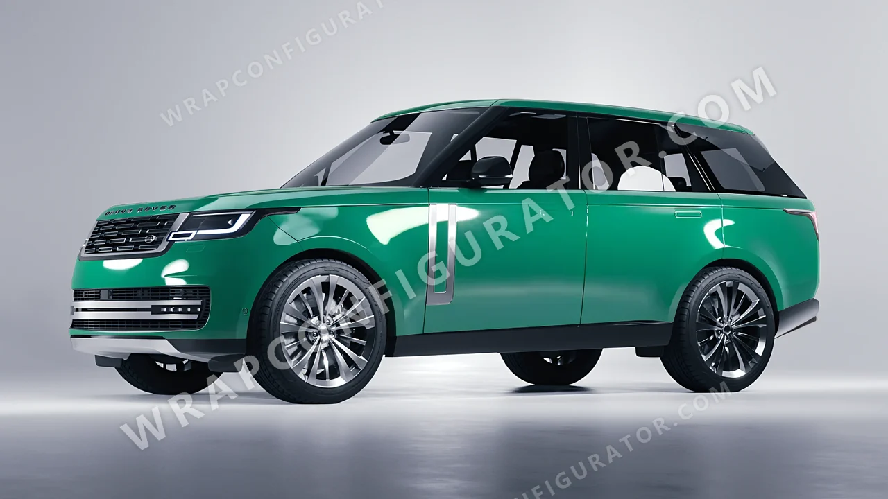 Green Land Rover Range Rover 2024 wrapped in Colourshield PPF by HyperPro Sea Green HGF79-P