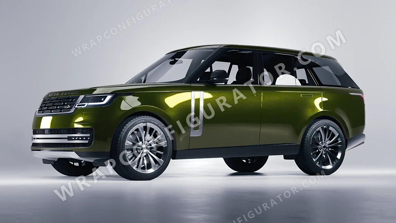 Green Land Rover Range Rover 2024 wrapped in Colourshield PPF by HyperPro Seaweed Green HGM47-P