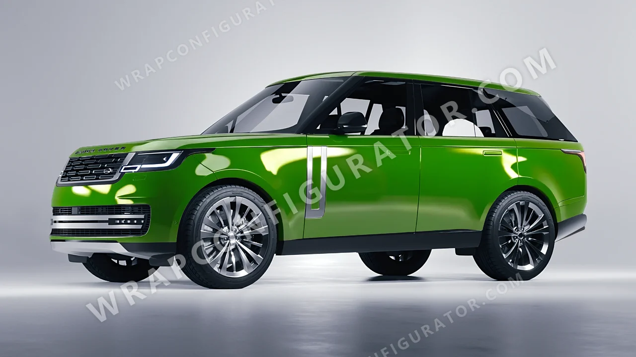 Green Land Rover Range Rover 2024 wrapped in Inozetek Dynamic PPF Drift HQ Java Green DHQ999