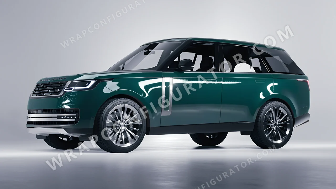 Green Land Rover Range Rover 2024 wrapped in Inozetek Dynamic PPF Shadow Green DPPF911