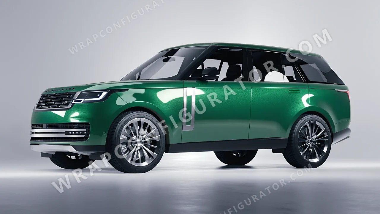 Green Land Rover Range Rover 2024 wrapped in KPMF Envious Green K75407