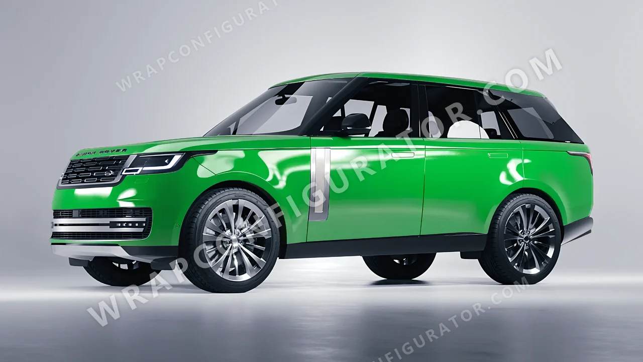 Green Land Rover Range Rover 2024 wrapped in ORACAL Grass Green 970RA-602G