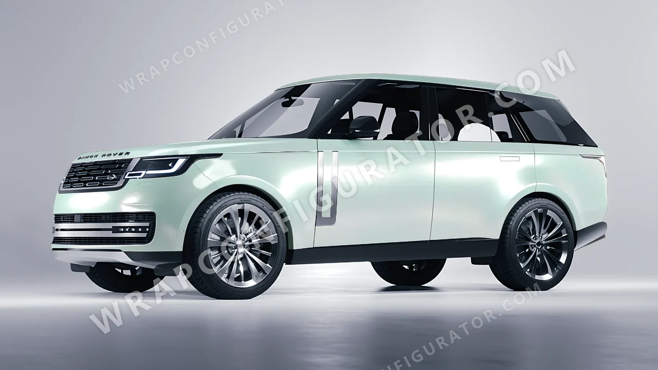 Green Land Rover Range Rover 2024 wrapped in ORACAL Pearl Green 970RA-992G