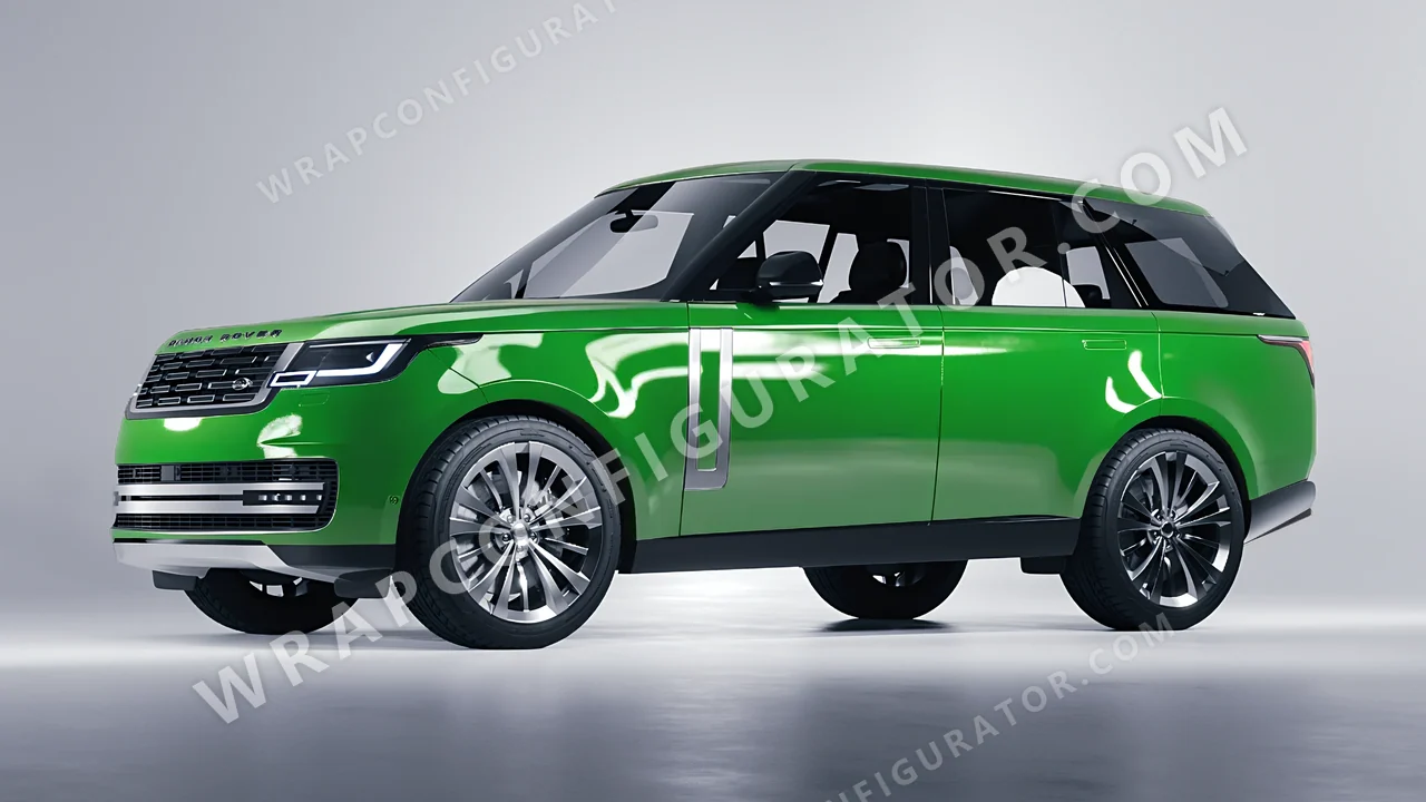 Green Land Rover Range Rover 2024 wrapped in ORACAL Tree Green 970RA-486G