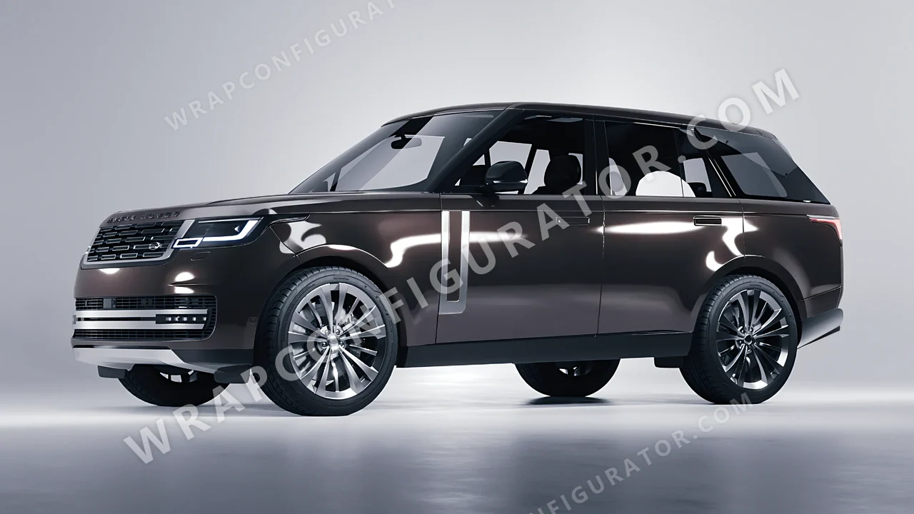 Grey Land Rover Range Rover 2024 wrapped in 3M Gloss Charcoal Metallic G211