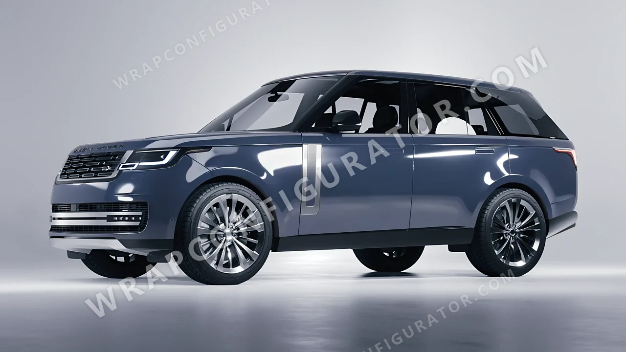 Grey Land Rover Range Rover 2024 wrapped in 3M Gloss Glacier Gray GP291