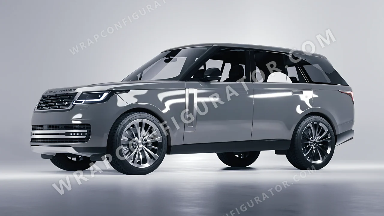 Grey Land Rover Range Rover 2024 wrapped in 3M Gloss Storm Gray G31