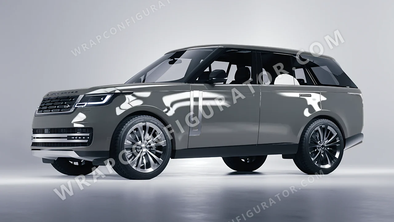 Grey Land Rover Range Rover 2024 wrapped in 3M Nardo Gray HG61