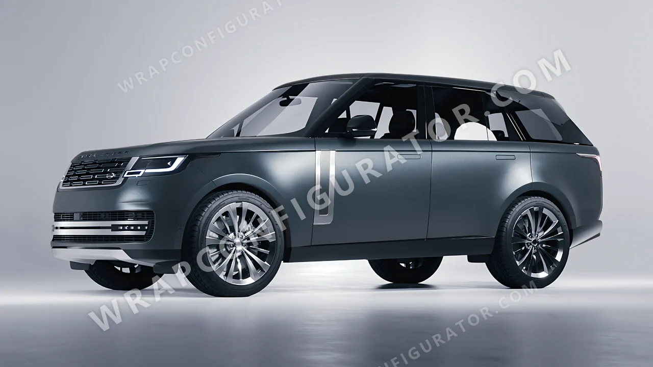 Grey Land Rover Range Rover 2024 wrapped in Avery Dennison Anthracite SW900-858-M