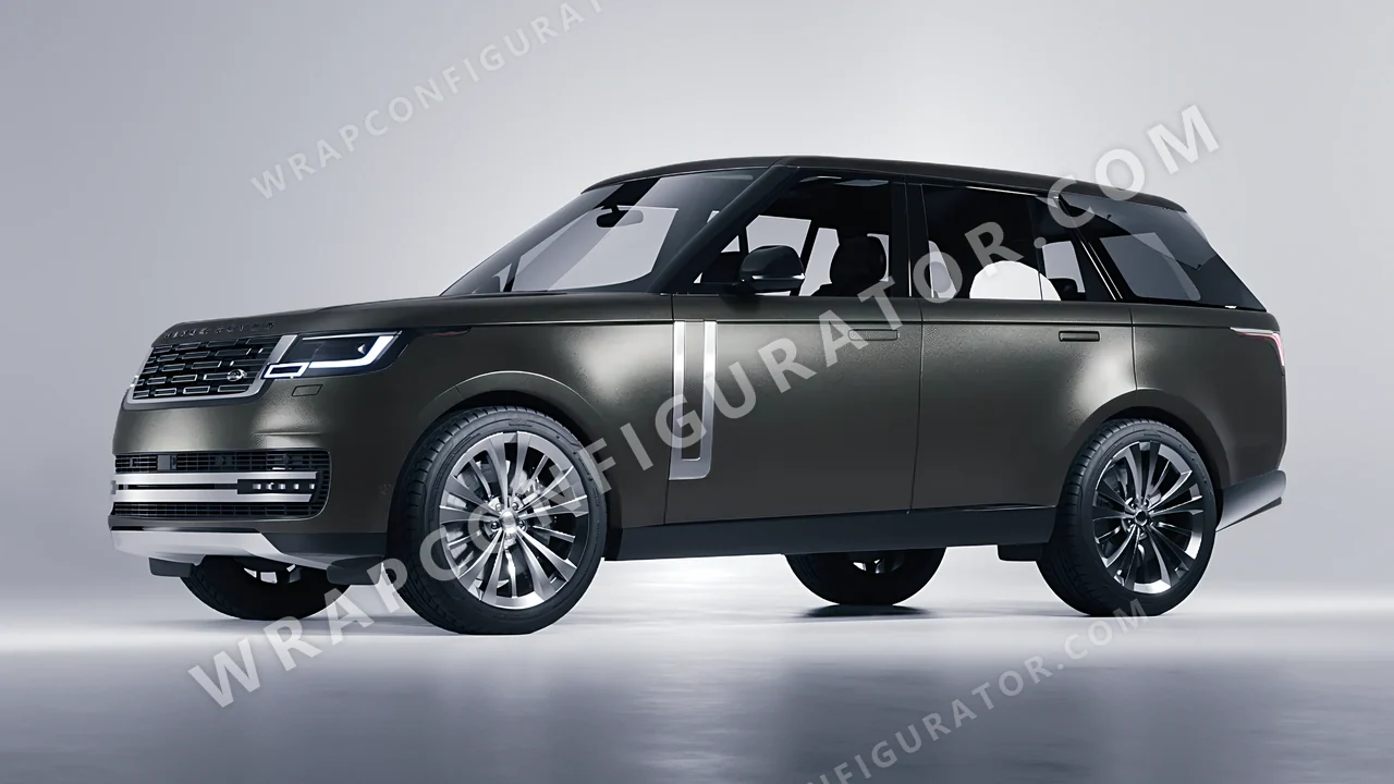 Grey Land Rover Range Rover 2024 wrapped in Avery Dennison Charcoal SW900-845-M