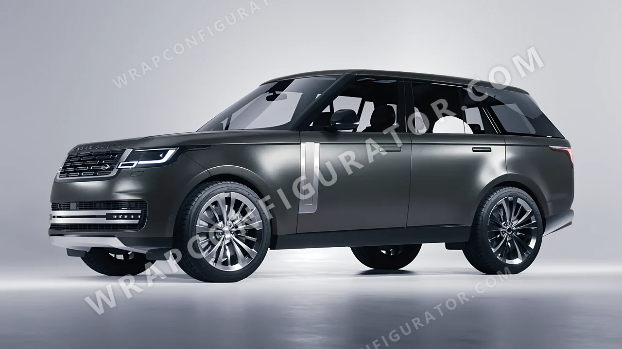 Grey Land Rover Range Rover 2024 wrapped in Avery Dennison Dark Grey SW900-854-M