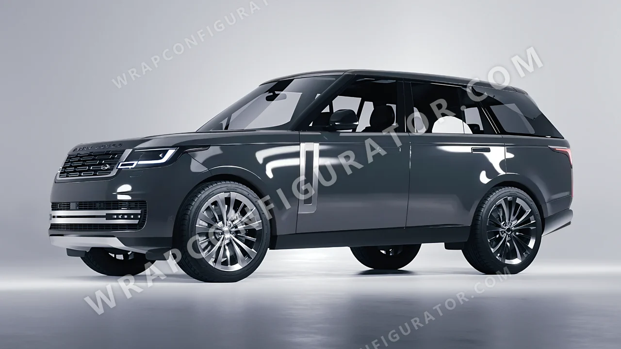 Grey Land Rover Range Rover 2024 wrapped in Avery Dennison Dark Grey SW900-865-O