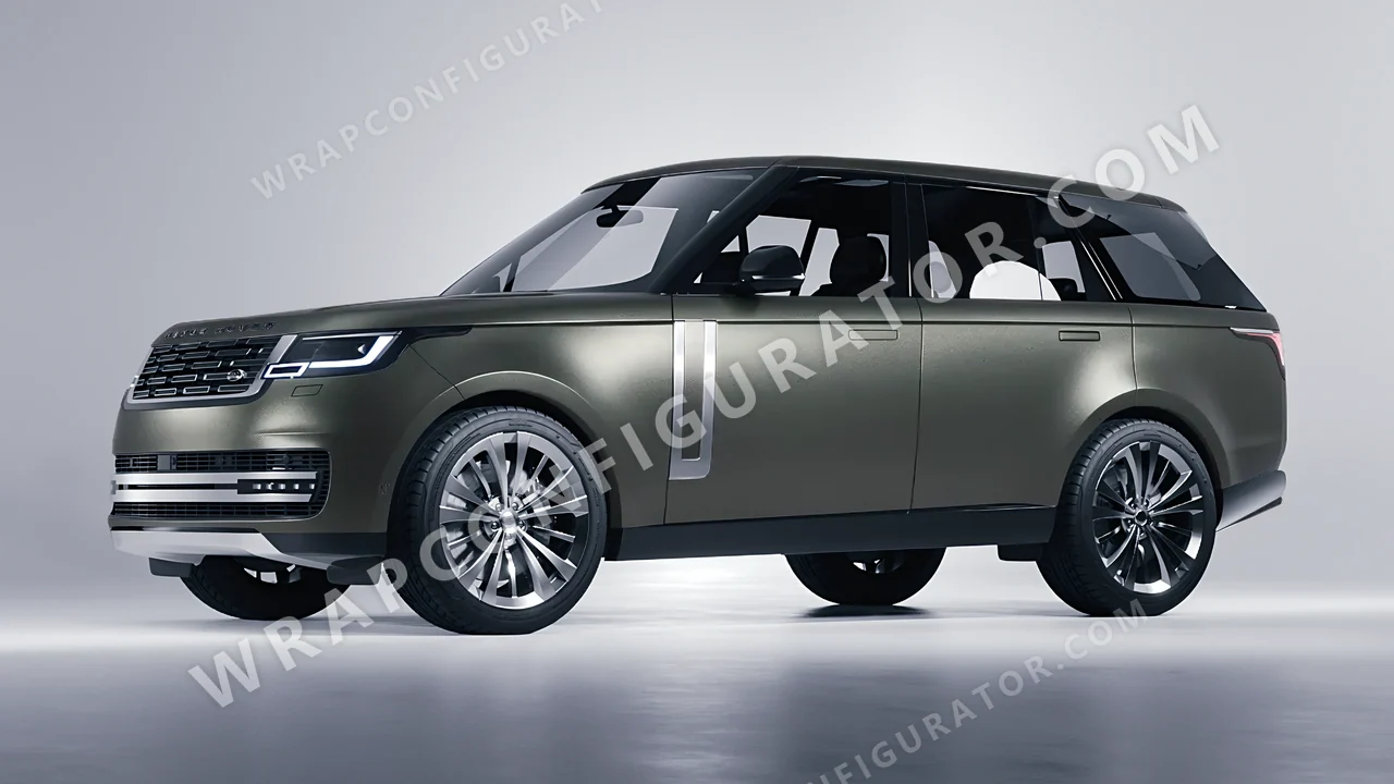 Grey Land Rover Range Rover 2024 wrapped in Avery Dennison Gunmetal SW900-840-M