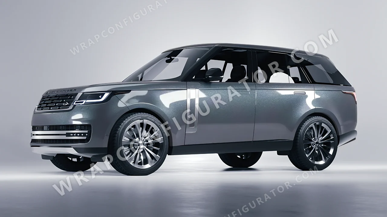 Grey Land Rover Range Rover 2024 wrapped in Avery Dennison Pride Prismatic Grey SW900-879-M