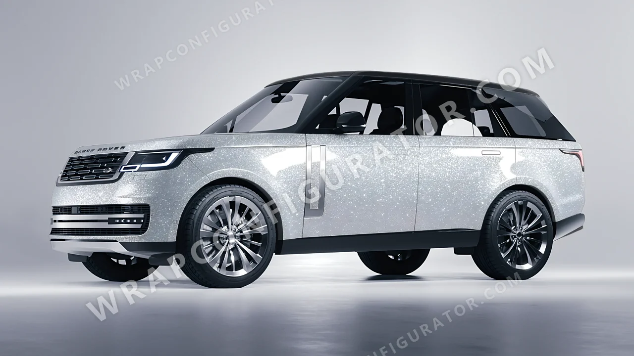 Grey Land Rover Range Rover 2024 wrapped in Avery Dennison Silver SW900-878-D