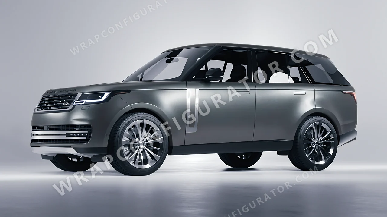 Grey Land Rover Range Rover 2024 wrapped in Avery Dennison Spy Grey SW900-828-M