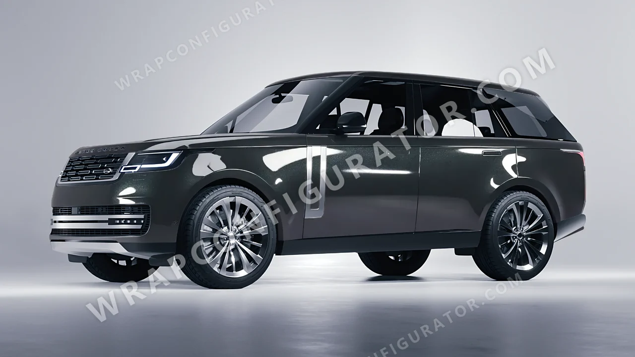 Grey Land Rover Range Rover 2024 wrapped in Colourshield PPF by HyperPro Dark Gray HGM70-P