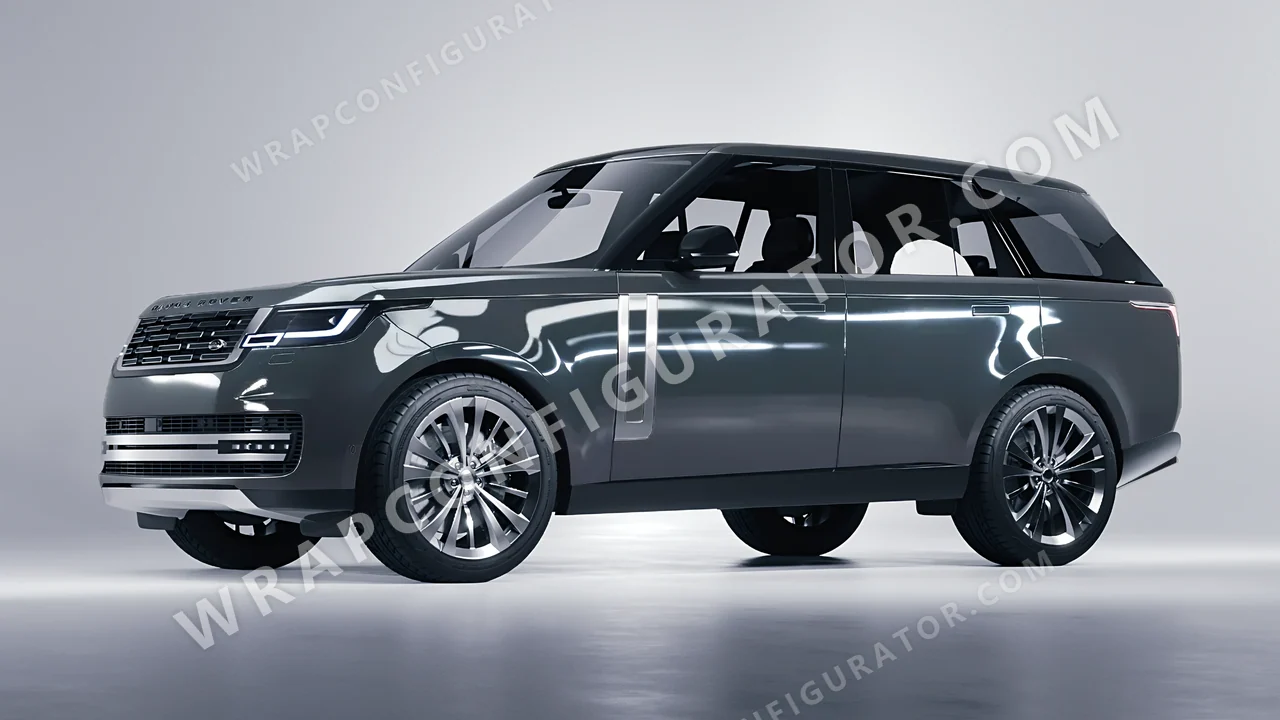 Grey Land Rover Range Rover 2024 wrapped in Colourshield PPF by HyperPro Shark Gray HGF102-P