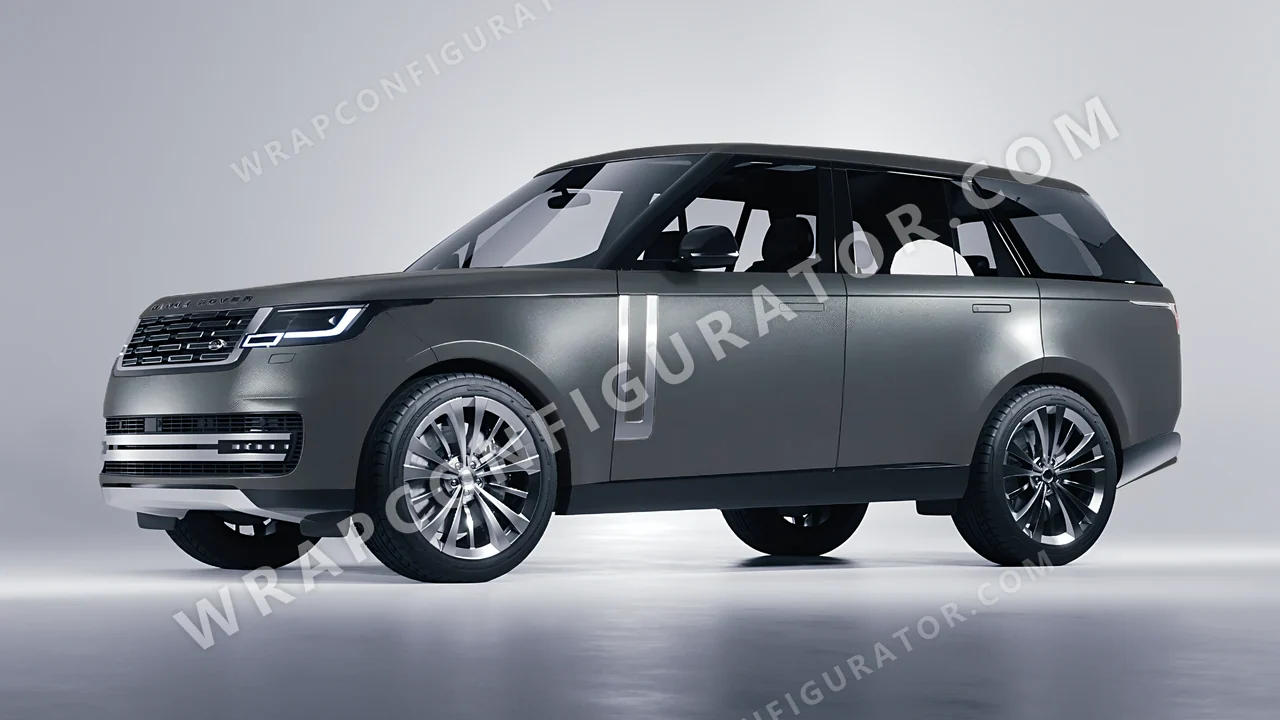 Grey Land Rover Range Rover 2024 wrapped in Colourshield PPF by HyperPro Space Gray MF09-P