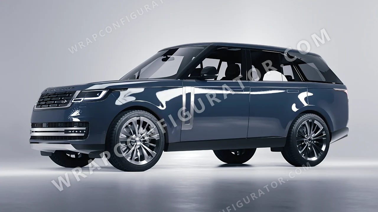 Grey Land Rover Range Rover 2024 wrapped in Inozetek Dynamic PPF Blue Graphite Grey DPPF927
