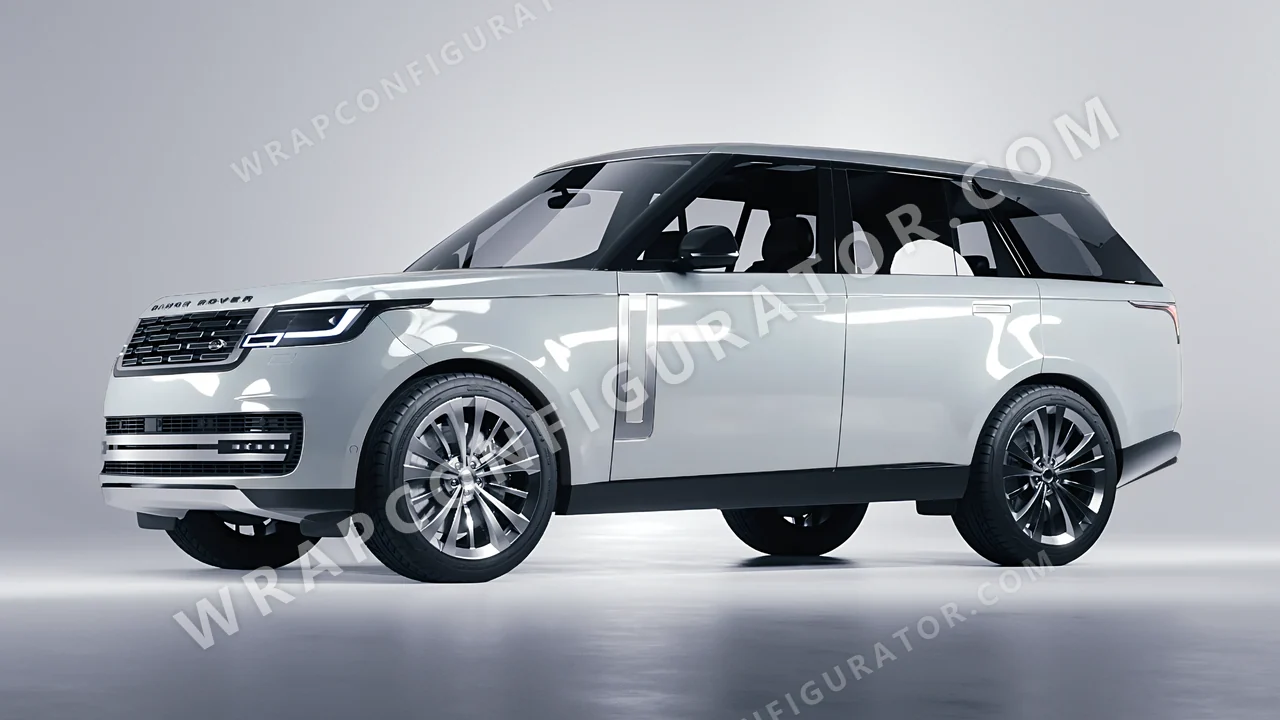 Grey Land Rover Range Rover 2024 wrapped in Inozetek Dynamic PPF GT Silver DPPF709